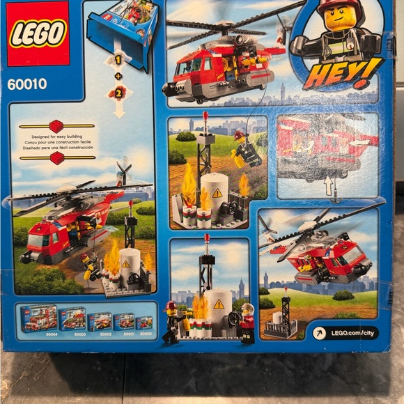 LEGO City Fire Helicopter Set - Red and Gray - Picture 2 of 3